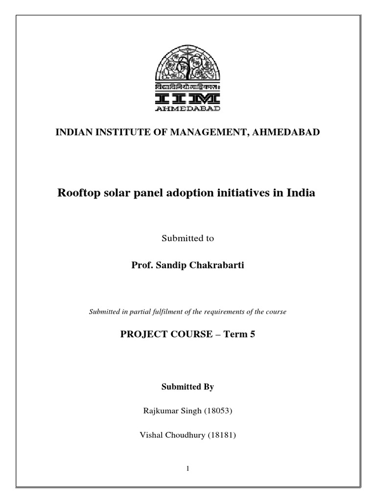 Rooftop Solar in India | PDF | Solar Power | Photovoltaics