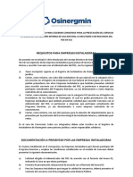 Requisitos Empresas Instaladoras Ica 03 2018 FISE PDF