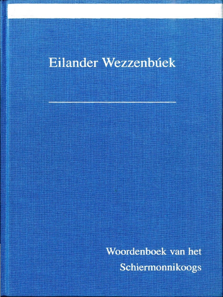 Woordenboek Van Het Schiermonnikoogs PDF PDF