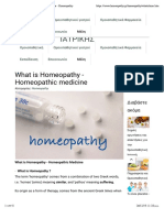 What Is Homeopathy - Homeopathic Medicine - Homeopathy