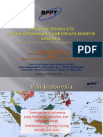 Esensi Kesiapan Teknologi Untuk Ketahanan Sumberdaya Maritim - PTRIM BPPT