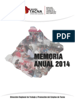 Memoria Anual 2014 Drtpe Tacna