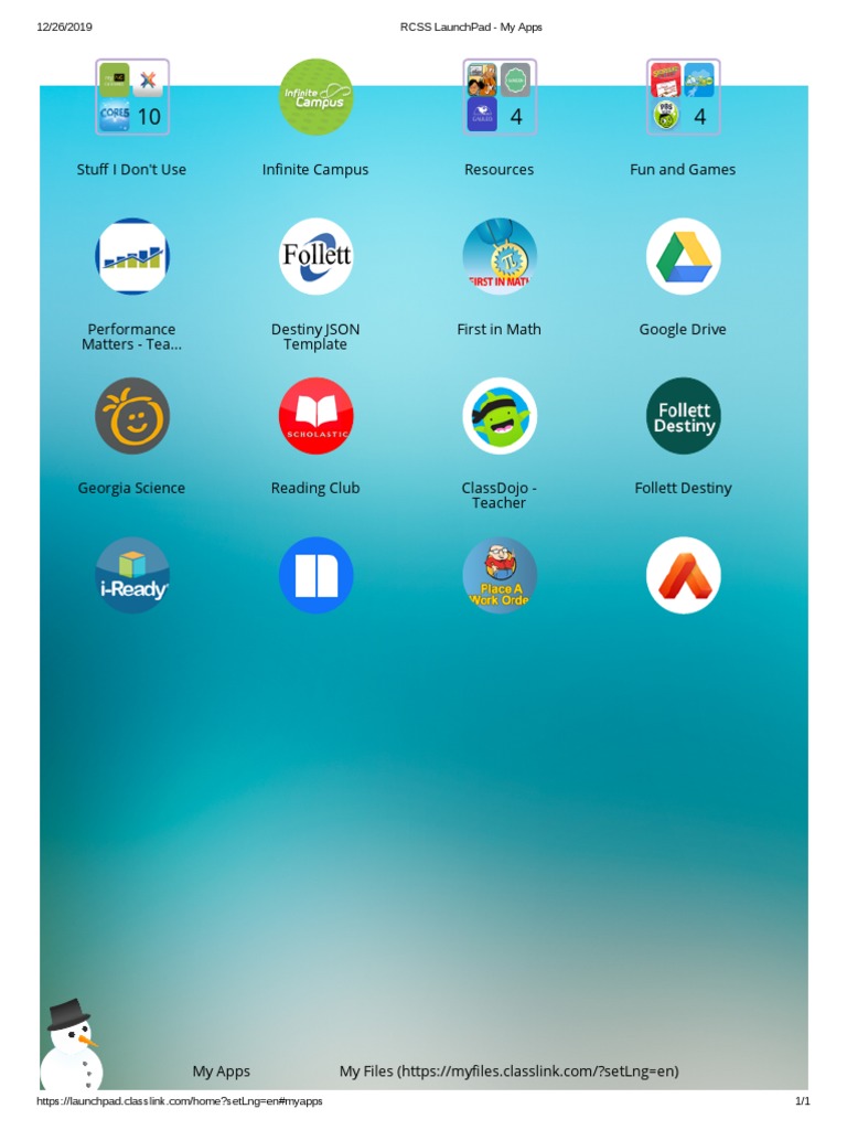 Rcss launchpad my apps pdf