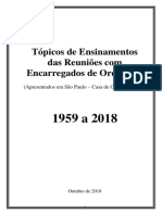 Ensinamentos musicais de 1959 a 2018 para orquestras da Congregação Cristã no Brasil