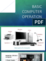 Basic Computer Operation