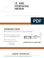 Surface and Interfacial Phenomenon