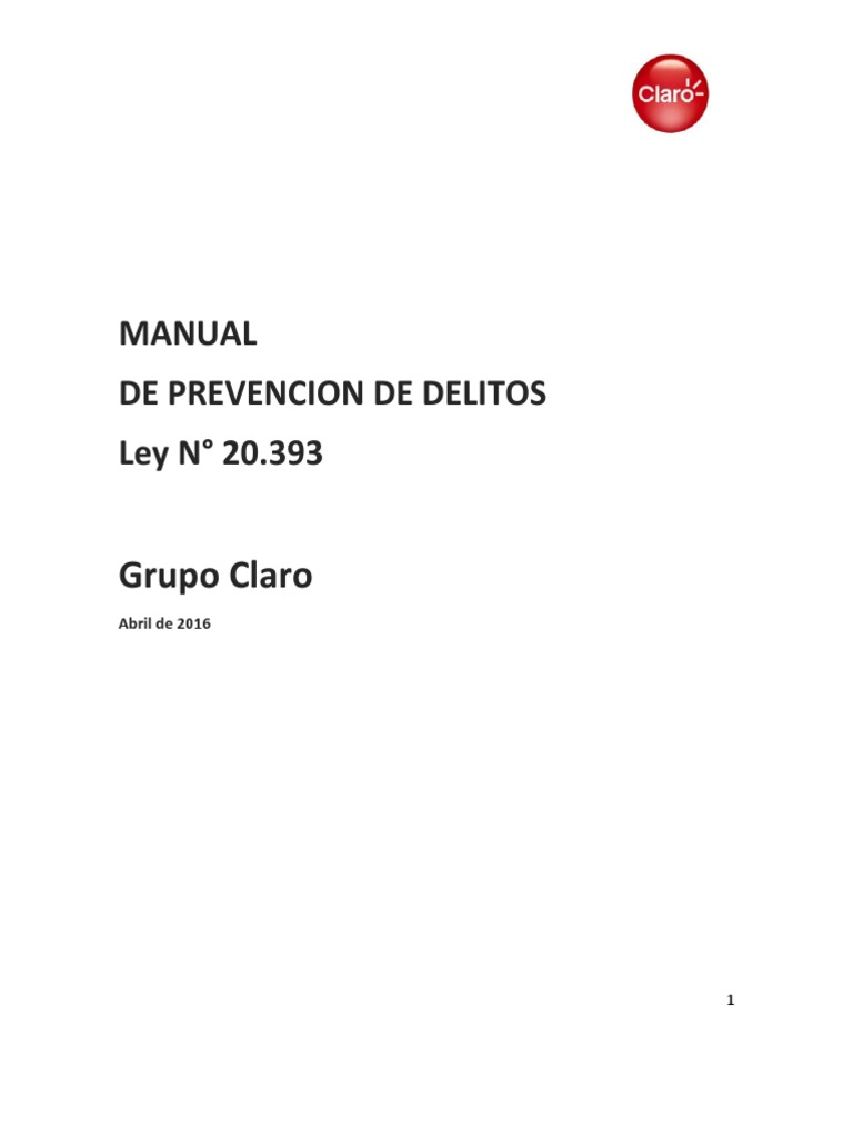 Manual de Prevención de Delitos 20.393 | PDF | Castigos | Derecho penal