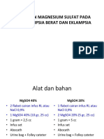 Cara Pemberian Magnesium Sulfat