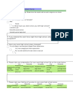 High School Graduate Student Questionnaire