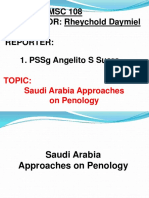 PSSG Suero, Angelito S. The Saudi Arabia Approches On Penology