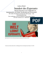 Jahrhundert Des Esperanto MORESNET PDF