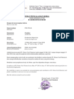 Surat Pengalaman Kerja PDF