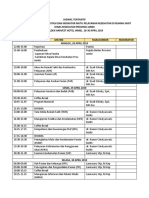 Jadwal Acara Sosialisasi Standar Akreditasi Dinkes Prov Jambi, 28-30 April 2019