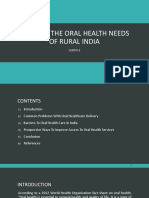 Meeting The Oral Health Needs of Rural India