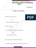 CBSE Sample Paper Class 12 Chemistry Set 2 PDF