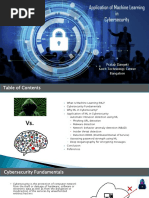 Application of Machine Learning in Cybersecurity 