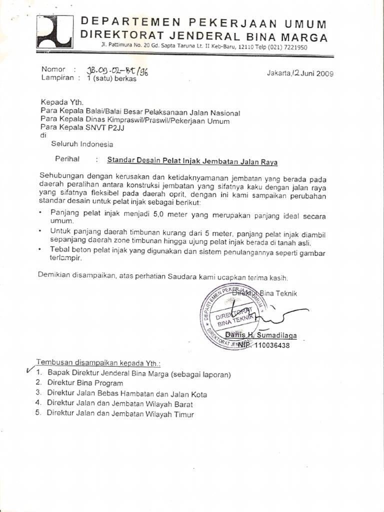 SE Dir Bintek Standar Pelat Injak | PDF