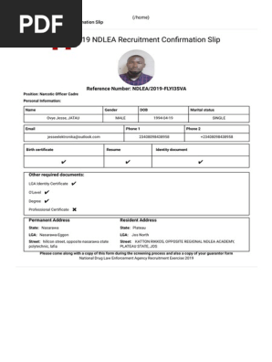 Ndlea | PDF