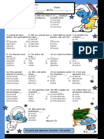 Accord Des Adjectifs Controle Devaluation Feuille Dexercices - 13039