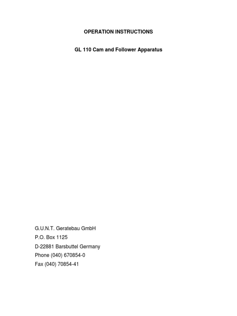 Analysis of Cam and Follower Mechanism Displacements Experimental Data
