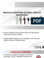 Ways of Adopting Global Health Initiatives