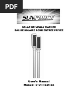 Sunforce Solar Driveway Marker Manual