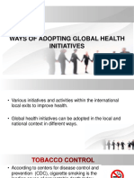 Ways of Adopting Global Health Initiatives