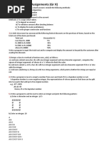 ASSIGNMENTS (GR X)