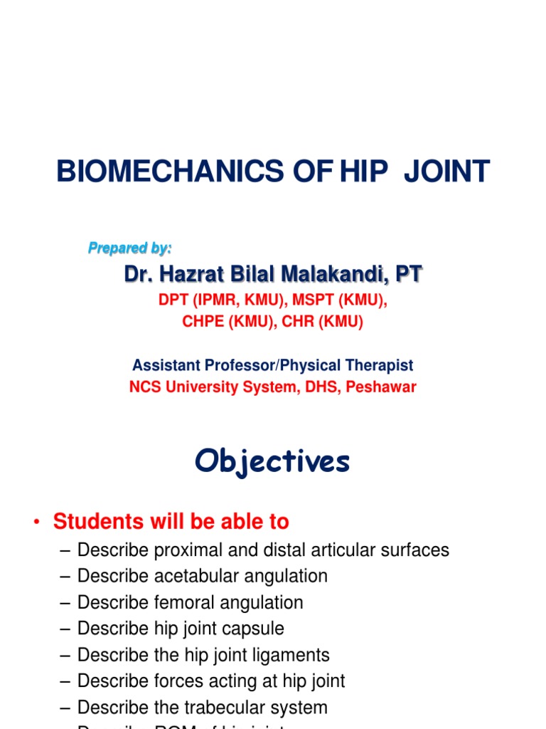Hip Joint Biomechanics Overview | PDF | Pelvis | Hip