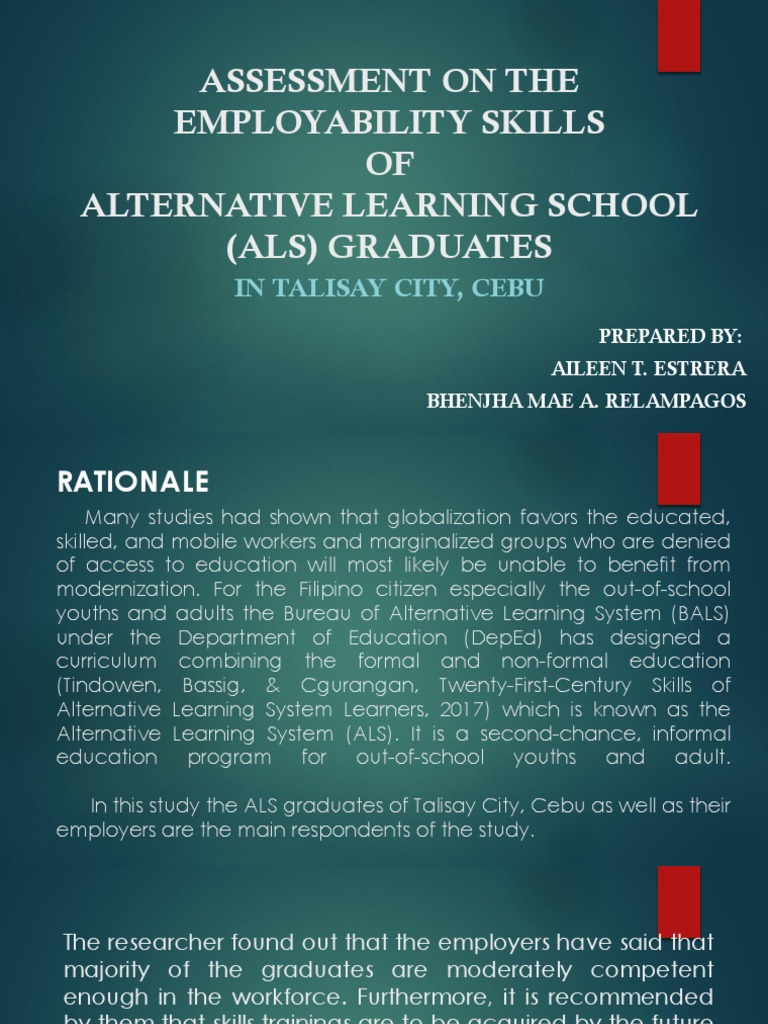 Employability Skills Assessment of ALS Graduates | PDF | Survey ...