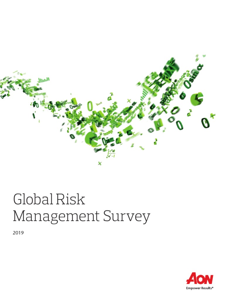 2019 Aon Global Risk Management Survey Report PDF Risk Management Intellectual Property