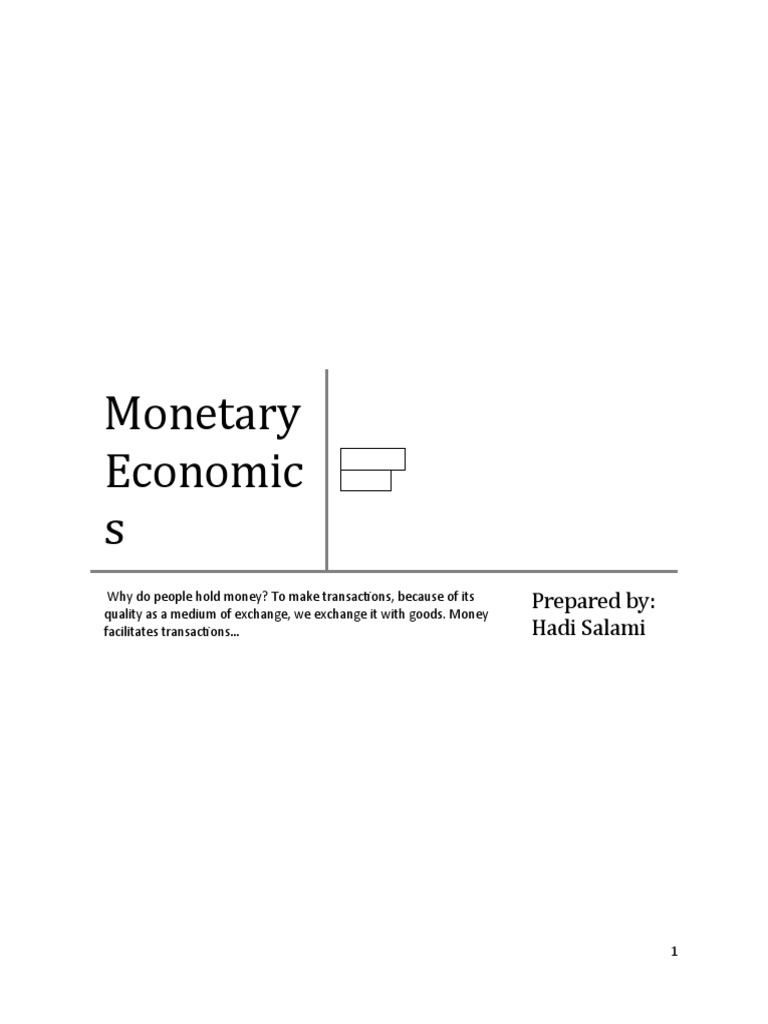 Understanding Monetary Economics | PDF | Money Supply | Inflation