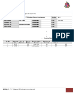 FS Budget Report Development