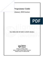 B.Ed - Programme Guide 2018 E PDF