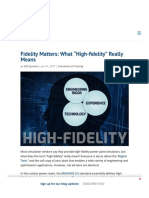 Fidelity Matters - What "High-Fidelity" Really Means - GSE Systems