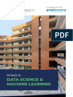 Mtech in Data Science and Machine Learning