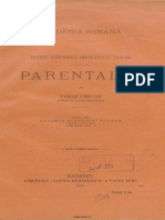Pârvan 1922, Pentru pomenirea împaratului Traian-Parentalia.pdf