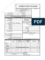 Lembar Isian Pelamar - Recruitment