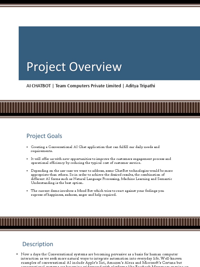 Chatbot Overview | PDF | Artificial Intelligence | Intelligence (AI ...