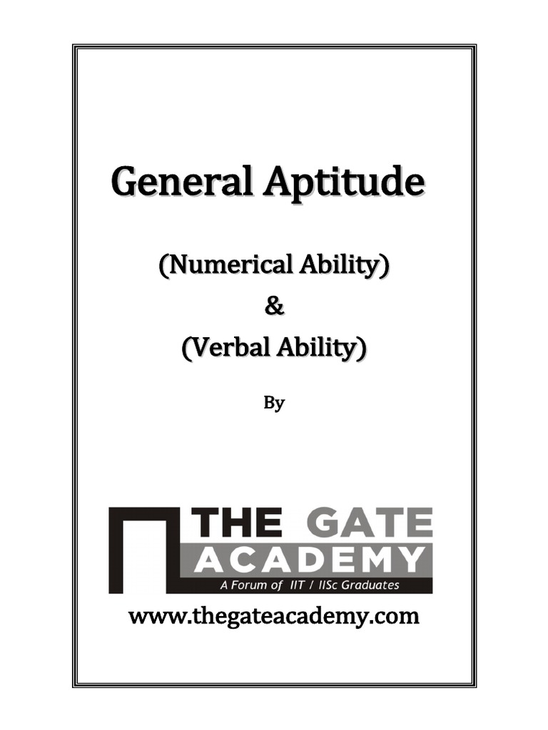 General Aptitude PDF | PDF | Prime Number | Numbers