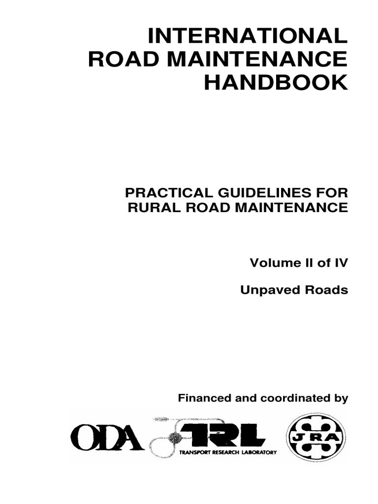 021 Road Maintenace 2 Unpaved Roads | PDF | Road | Road Surface
