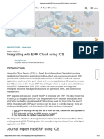 Integrating With ERP Cloud Using ICS