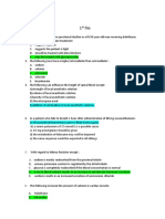 Anesthesia Lecture Questions (Important)