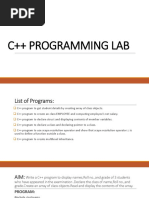 C++ Programming Lab