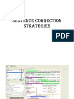 Sentence Correction Strategies