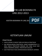 Tata Tertib Lab Biokimia