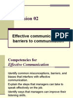 Session 02: Effective Communication & Barriers To Communication