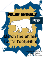 Arctic Animals Footprint Matching Activity