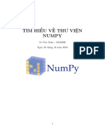 Giới thiệu Numpy