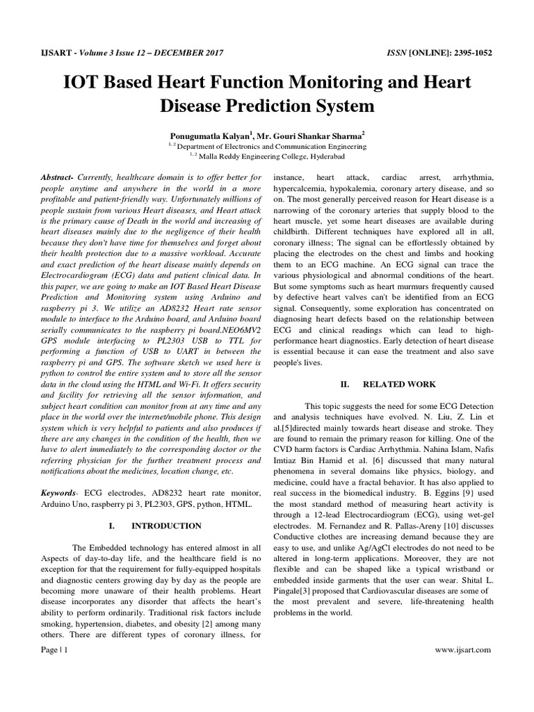 Heart Disease Prediction System | PDF | Electrocardiography | Python ...